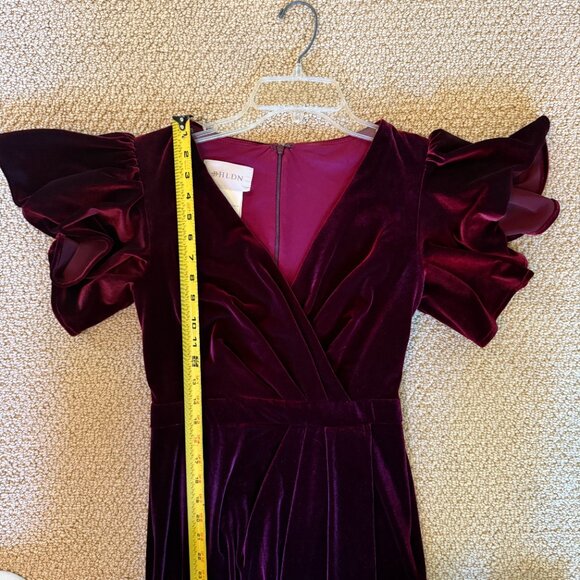 BHLDN Velvet Burgundy Formal Dress - Picture 15 of 15